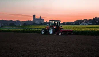Farm plow efficiently transported