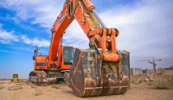 Transport an excavator safely